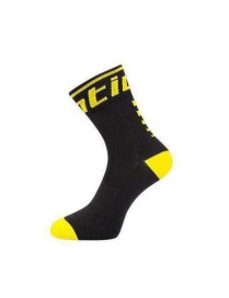 Calcetines ciclismo santic negro-amarillo