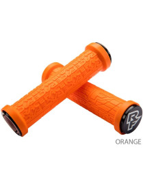 Puños race face grippler 30mm lock on orange