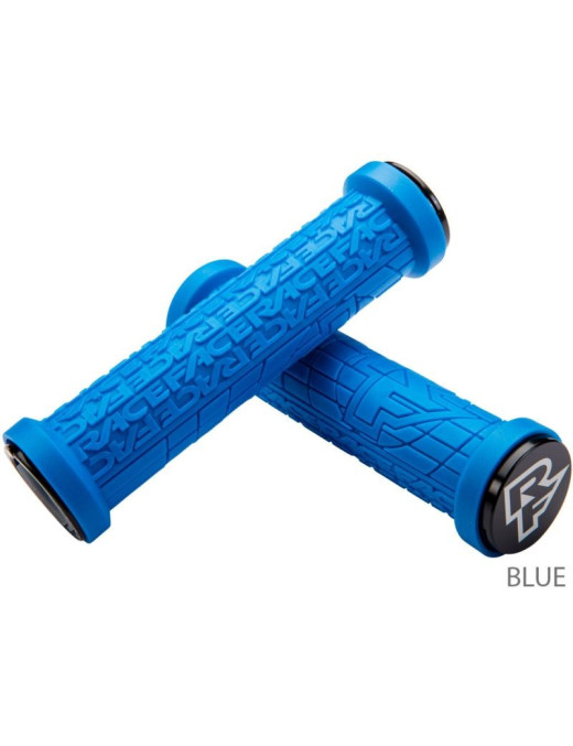 Puños race face grippler 30mm lock on blue