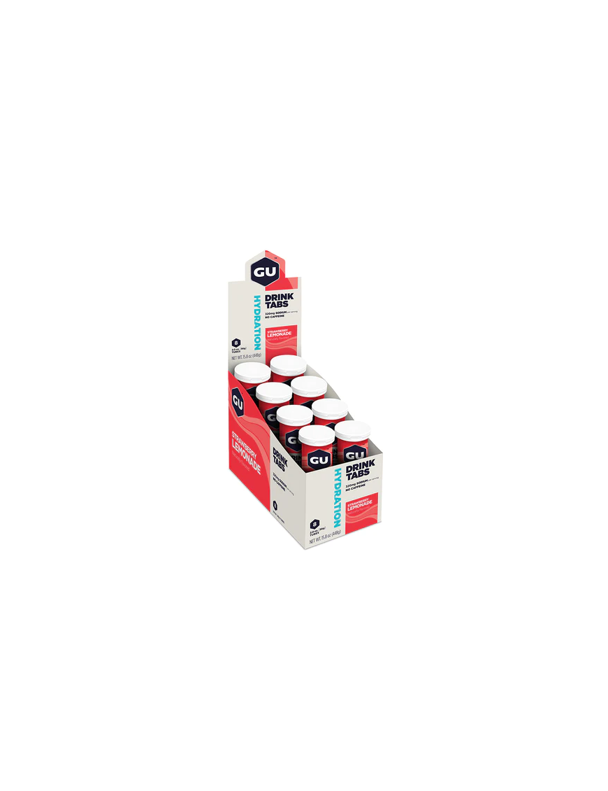 Gu Box Hydration Drink Tabs, Strawberry Lemonade (8 unid)