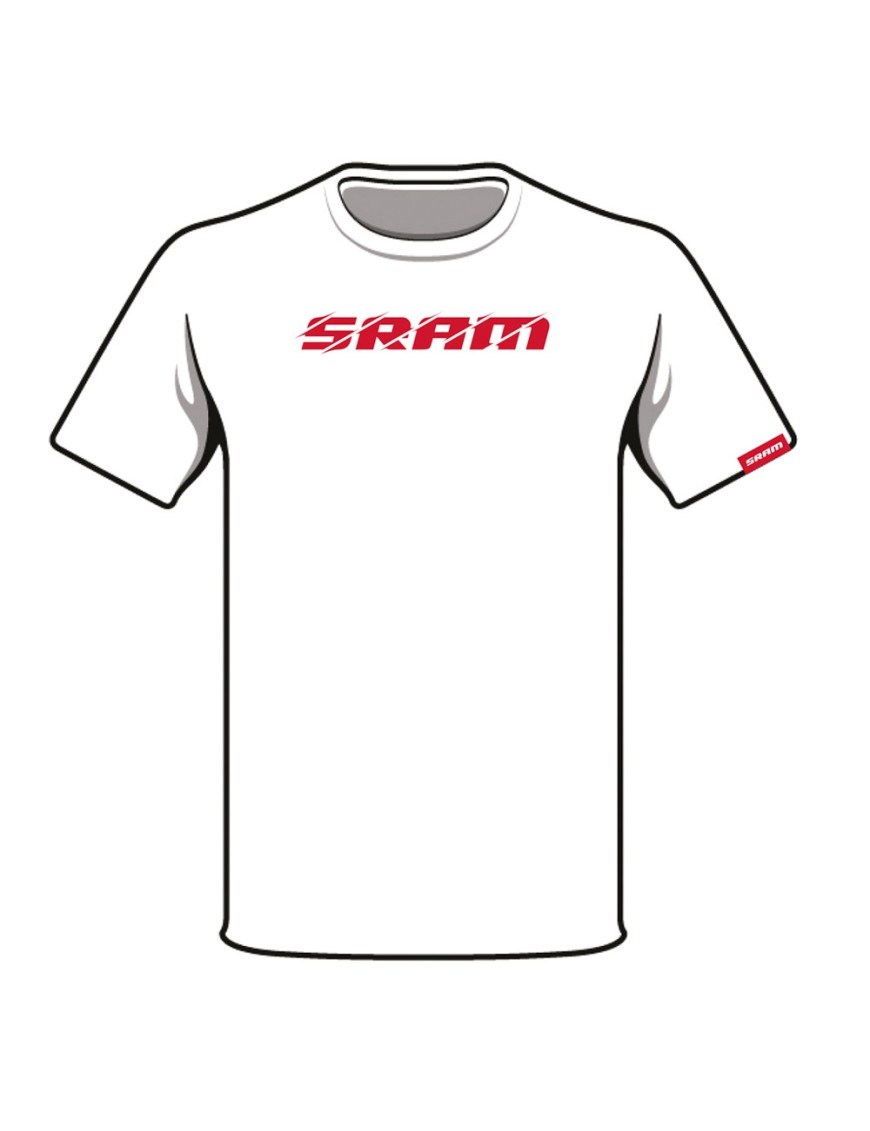 Polera sram speed slash blanco
