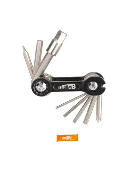 Herramienta Plegable Super B 10 En 1 TB-9870 Naranjo