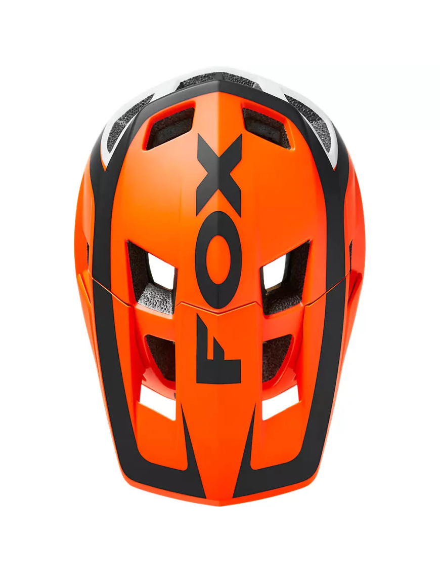 CASCO FOX V1 NITRO FLUOR NARANJA