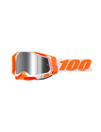 Antiparras 100% Racecraft 2 Orange - Mirror Silver Flash Lens