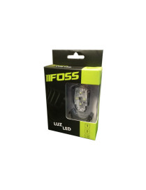 Luz Delantera FOSS Led Blanca, USB, 50 Lumens, 4 Funciones, 4 Leds