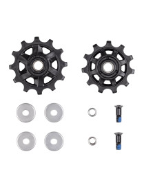 Kit de poleas para desviador trasero, caja Acolyte M, piñón guía de 11 dientes, piñón tensor de 12 dientes.