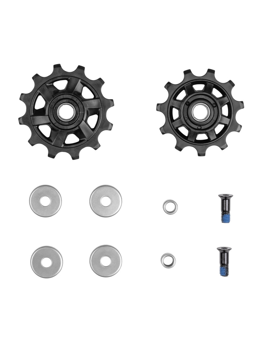 Kit de poleas para desviador trasero, caja Advent L, piñón guía de 12 dientes, piñón tensor de 12 dientes.